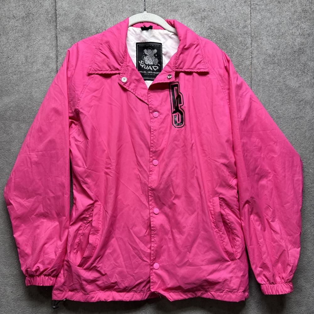 Def Squad Nylon Coaches Jacket XL Pink Erik Sermon Redmond Keith Ltd Edition